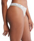 ფოტო #3 პროდუქტის Women's Modern Logo Low-Rise Thong Underwear QD5043