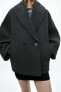 Фото #4 товара Пальто оверсайз из смесовой шерсти manteco — zw collection ZARA