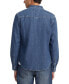 Фото #2 товара Men's Slim-Fit Solid Button-Down Denim Shirt