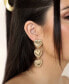 ფოტო #2 პროდუქტის 18k Gold-Plated Heart Triple Drop Earrings