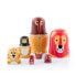 Фото #10 товара Игровой набор InnovaGoods Matryoshka Wooden Animal Figures Funimals (Веселые животные) 11 шт.