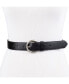 Фото #5 товара Women's Heat Creased Casual Leather Pant Belt