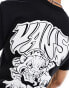 Vans prowler back print t-shirt in black M - фото #4