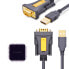 Фото #2 товара Przejściówka adapter kabel USB-A - DB9 RS-232 1.5m szary