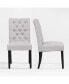 Фото #1 товара Upholstered Button Tufted Dining Side Chair Set of 2