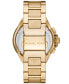 ფოტო #3 პროდუქტის Women's Camille Chronograph Gold-Tone Stainless Steel Bracelet Watch 43mm