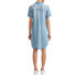 Фото #2 товара Ev1 Ellen Degeneres Chambray 2-Pocket Short Sleeve Dress Women's Size XS