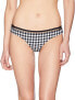 Фото #1 товара Seafolly Women's 175795 Brazilian La Belle Black Bikini Bottom Swimwear Size 2