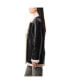 Фото #2 товара Women's Sherpa Lined Faux Leather Jacket