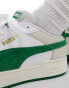 Puma CA Pro suede trainers in white and green