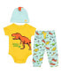Welcome to the Universe Baby Boys Baby Bodysuit, Pant & Hat 3 Piece Set