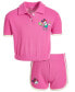 ფოტო #1 პროდუქტის Toddler & Little Girls Minnie Mouse Polo Shirt & Shorts, 2 Piece Set