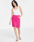 Фото #1 товара Women's Mid Rise Pull-On Bermuda Shorts, Created for Macy's