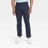 Фото #1 товара Men's Big & Tall Slim Fit Tech Chino Pants - Goodfellow & Co Midnight Blue 30x36
