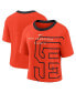 Women's Orange and Black San Francisco Giants Team First High Hip Boxy T-shirt