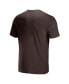 ფოტო #4 პროდუქტის Men's NFL X Staple Black Cleveland Browns Lockup Logo Short Sleeve T-shirt