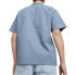 Фото #2 товара Puma Mmq Seersucker Short Sleeve Button Up Shirt Mens Blue Casual Tops 62401620