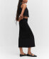 Фото #4 товара Women's Front Slit Midi Skirt
