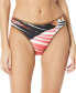 ფოტო #1 პროდუქტის Women's Printed Reversible Bikini Bottoms