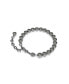 ფოტო #2 პროდუქტის Round Cut, Black, Ruthenium Plated Imber Tennis Bracelet