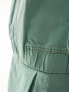 Something New X Chloe Frater zip front denim bomber jacket co-ord in washed watercress green Голубой, 36 - фото #3