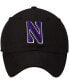 Фото #3 товара Men's Black Northwestern Wildcats Primary Logo Staple Adjustable Hat