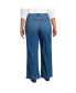 Фото #3 товара Plus Size Recover High Rise Wide Leg Blue Jeans