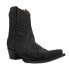 Circle G by Corral Embroidered Snip Toe Cowboy Booties Womens Black Casual Boots