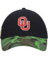 ფოტო #3 პროდუქტის Men's Black, Camo Oklahoma Sooners Veterans Day 2Tone Legacy91 Adjustable Hat