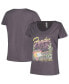 ფოტო #1 პროდუქტის Women's Charcoal Fender Las Vegas Scoop Neck T-shirt