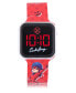 ფოტო #1 პროდუქტის Children's Led Touchscreen Red Silicone Strap Watch 34mm