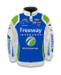 Фото #3 товара Куртка мужская Trackhouse Racing Team Collection в нейлоне с полной застежкой Daniel Suarez синего цвета Freeway Insurance