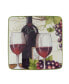 Фото #2 товара Meadow Brook Vineyard Set of 4 Canape Plates 6"