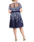 Фото #2 товара Платье Eliza J Plus Size с вышивкой из сетки