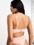 Фото #3 товара ASOS DESIGN Fuller Bust Marina nylon blend smoothing underwire bra in pink