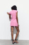 Фото #6 товара Жаккардовое платье с рельефным узором ZARA