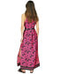 Фото #4 товара Women's Belted Floral-Print Maxi Dress