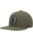 Фото #1 товара Men's Olive Brooklyn Nets Ballpark Camo Captain Snapback Hat