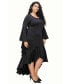 Фото #2 товара Plus Size Arielle Flowy Mermaid Hem Dress