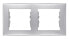 Schneider Electric Ramka podwójna Sedna pozioma srebrna (SDN5800360)