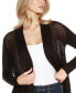 Women's Hi-Low Open-Front Swing Cardigan Sweater