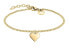 Charming gilded beaded bracelet made of steel TJ-0044-B-17