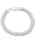 ფოტო #1 პროდუქტის Byzantine Link Bracelet in Sterling Silver, Created for Macy's