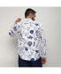 Men's Chalk White:Indigo Blue Seashell Shirt