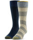 Men's 2-Pk. Block Stripe Crew Socks