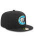 Фото #4 товара Men's Black Charlotte Knights Authentic Collection Alternate Logo 59FIFTY Fitted Hat