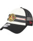 Фото #1 товара Men's White, Black Atlanta United FC Team Stripes 9FORTY Trucker Snapback Hat