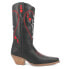 Фото #1 товара Dingo Queen A Hearts Round Toe Cowboy Womens Black Casual Boots DI174-001