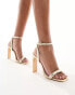 Glamorous strappy heel sandals in gold