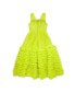 Фото #3 товара Платье Christian Siriano Pleated & Tiered Maxi Gown